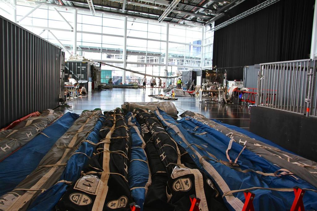 Sail-loft - Volvo Ocean Race Support Teams - March 3, 2015 © Richard Gladwell www.photosport.co.nz